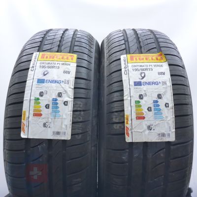 4.  195 60 15 4x PIRELLI  195/60 R15 88V Cinturato P1 Verde Sommerreifen 2022 Ungebraucht   