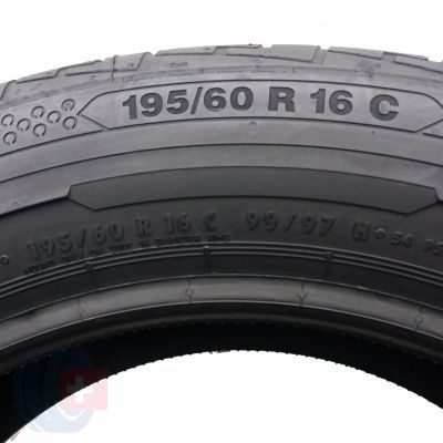 5. 2 x CONTINENTAL 195/60 R16C 99/97H ContiVanContact 100 Sommerreifen 2020 WIE NEU VOLL