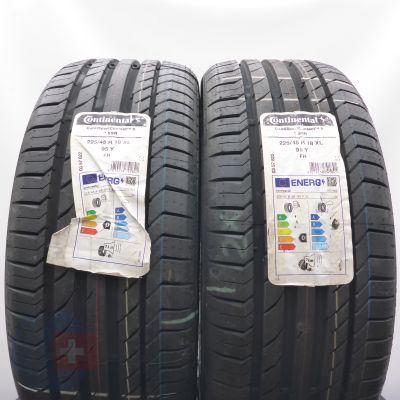 225/45 R18 2x CONTINENTAL 95Y XL ContiSportContact 5 BMW Sommerreifen 2024  VOLL WIE NEU 