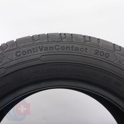 6. 205 65 16C 2x CONTINENTAL 205/65 R16C107/105T ContiVanContact 200 Sommerreifen  2019 7,7-8mm 