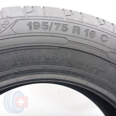 6. 195 75 16C 2x CONTINENTAL 195/75 R16C 107/105 ContiVanContact 200 Sommerreifen 2023 VOLL WIE NEU