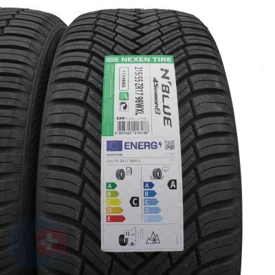 4.  215 55 17 2x NEXEN 215/55 ZR17 98W XL N blue 4Season 2 WA2 Ganzjahresreifen 2025 VOLL WIE NEU