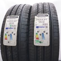 4. 215 75 16C 4x CONTINENTAL 215/75 R16C 116/114R VanContact Ultra Sommerreifen 2023 VOLL WIE NEU 