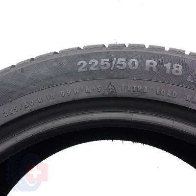5. 225 50 18 4x CONTINENTAL 225/50 R18 99H XL ContiWinterContact TS830P AO Winterreifen 2022 WIE NEU 7-7,2mm 