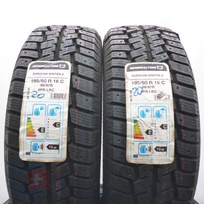 4. 195 60 16C 4x GENERAL 195/60 R16C 99/97R Eurovan Winter 2 Winterreifen 2020 Ungebraucht  