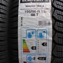 3. 4 x SEMPERIT 195/60 R15 88T Master Grip 2 Winterreifen 2020 VOLL 