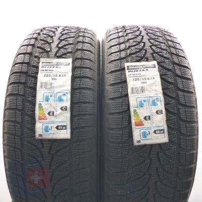 225 55 18 2x BRIDGESTONE 225/55 R18 98V Blizzak LM-80 Evo Winterreifen 2019 Ungebraucht   
