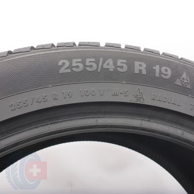 4. 255 45 19 2x CONTINENTAL 255/45 R19 100V N0 ContiWinterContact TS830P Winterreifen 2020 7-7,2mm