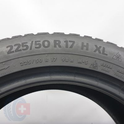 4. 225 50 17 2x CONTINENTAL 225/50 R17 98H WinterContact Ts870 Winterreifen 2022 7,2mm