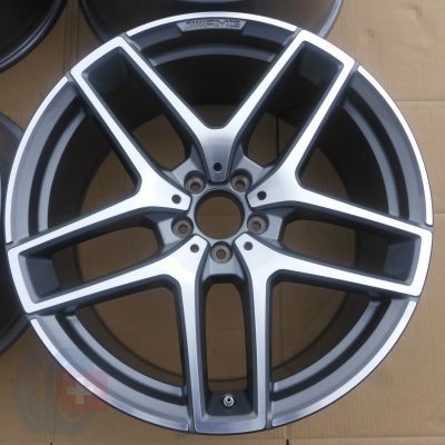 4. 4 x Alufelgen 21 MERCEDES  GLE 5x112 Et52,5/38 10/11J Original AMG RDKS