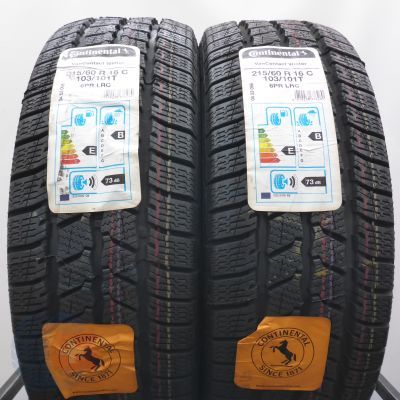 215 60 16C 2x CONTINENTAL 103/101T VanContact Winter Winterreifen 2019 Ungebraucht   