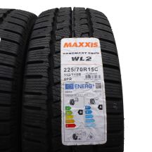 2. 4 x MAXXIS 225/70 R15C 112/110R Vansmart Snow WL2 Winterreifen 2021 WIE NEU VOLL