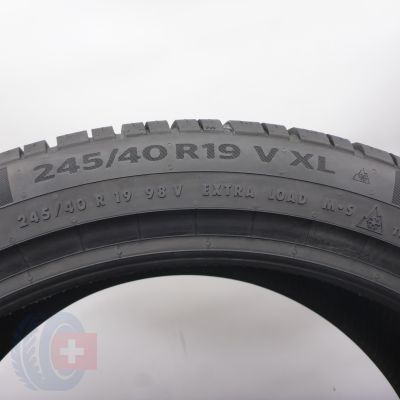 6. 245 40 19 2x CONTINENTAL 245/40 R19 98V XL WinterContact TS860P Winterreifen 2023 7,8-8mm