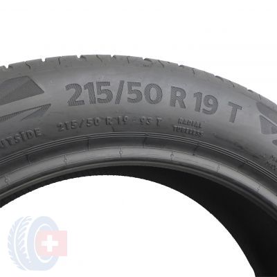 6. 4 x CONTINENTAL 215/50 R19 93T EcoContact 6 ContiSeal + Sommerrefien DOT20 WIE NEU 6,2mm 