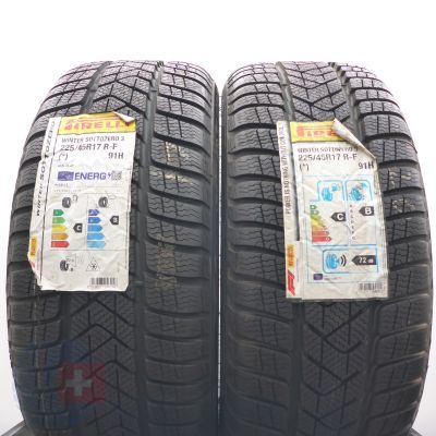 3.  225 45 17 4x PIRELLI  225/45 R17  91H Winter Sottozero 3 RFT Winterreifen 2020 Ungebraucht  