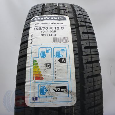 195 70 15C 1x CONTINENTAL 195/70 R15C 104/102R VanContact 4Season Ganzjahresreifen 2020 VOLL