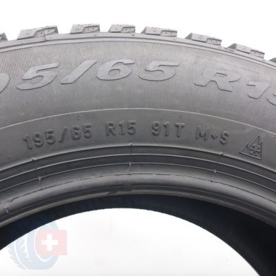 6. 195 65 15 4x PIRELLI 195/65 R15 91T Winter Cinturato Winterreifen 2019 9-8mm