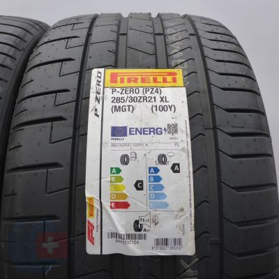 2. 285 30 21 2x PIRELLI 285/30ZR21 100Y XL P Zero MGT Sommerreifen 2023 VOLL WIE NEU  