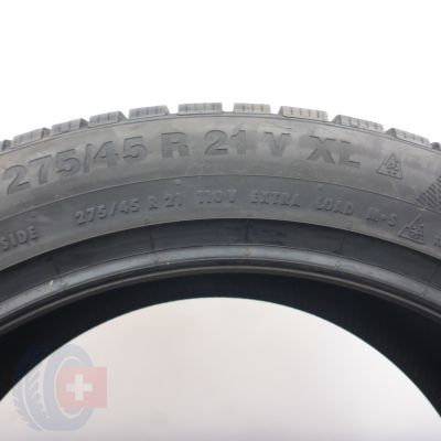7. 275 45 21 4x CONTINENTAL 275/45 R21 110V XL WinterContact TS 850 P SUV Winterreifen 2022 VOLL WIE NEU 