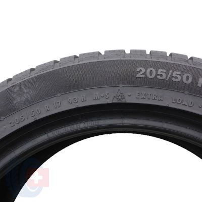 5. 205 50 17 CONTINENTAL 205/50 R17 93H XL ContiWinterContact TS830P M0 Winterreifen 2016 7mm 