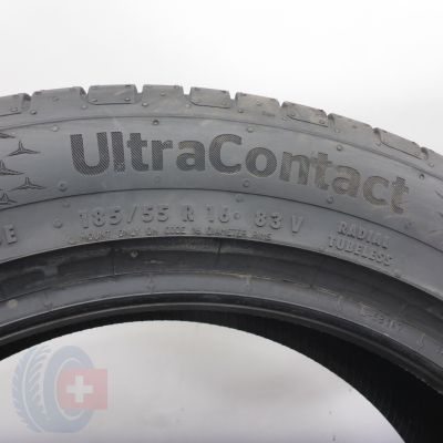 6. 185 55 16 4x CONTINENTAL 185/55 R16 83V XL UltraContact Sommerreifen 2023 VOLL WIE NEU 