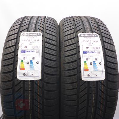 3. 255 55 18 4x CONTINENTAL 255/55 R18 109V XL WinterContact TS 870 P Winterreifen 2022 VOLL WIE NEU