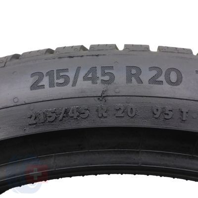 8. 215 45 20 2x CONTINENTAL 215/45 R20 95T XL WinterContact TS870P Winterreifen 2023 8mm