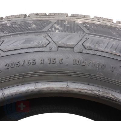 6. 4 x CONTINENTAL 205/65 R15C 102/100T VanContact Winter Winterreifen 2019 WIE NEU VOLL