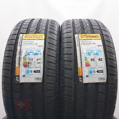 5. 215 45 17 4x PIRELLI 215/45 R17 91V XL Cinturato P7 Sommerreifen 2019 Ungebraucht  
