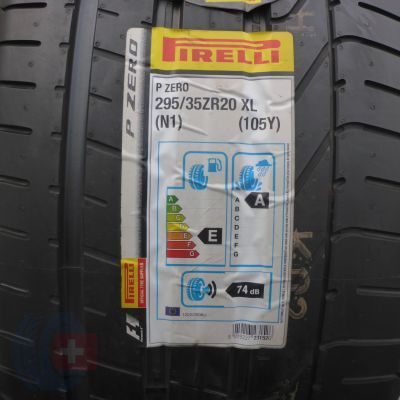 2. 2 x PIRELLI 295/35 ZR20 105Y XL P Zero Sommerreifen 2017 VOLL Wie Neu