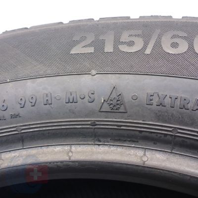 2. 215 60 16 2x CONTINENTAL 215/60 R16 99H XL ContiWinterContact TS830P Winterreifen 2023 8mm