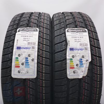 4. 215 60 16C 4x CONTINENTAL 215/60 R16C 103/101T VanContact Winter Winterreifen 2024 WIE NEU VOLL