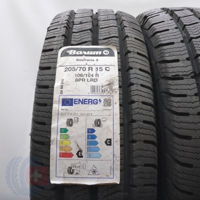 2.  205 70 15C 2x BARUM 205/70 R15C 106/104R Snovanis 3 Winterreifen 2022 Ungebraucht  