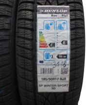 2. 4 x DUNLOP 185/50 R17 86H XL4 x DUNLOP 185/50 R17 86H XL SP Winter Sport BMW RUN FLAT Winterreifen 2018  VOLL WIE NEU  BMW RUN FLAT Winterreifen 2018  VOLL WIE NEU 