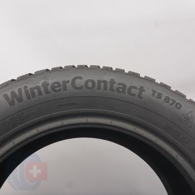 7. 215 55 16 2x CONTINENTAL 215/55 R16 \98H WinterContact TS 870 Winterreifen  2022 8,2mm
