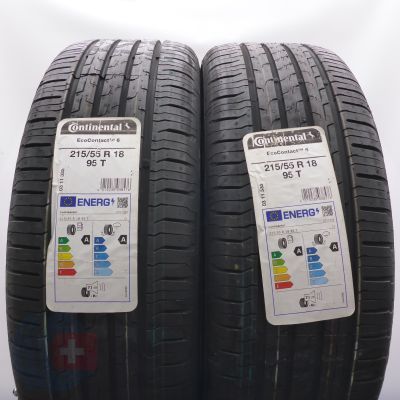 5. 215 55 18 4x CONTINENTAL 215/55 R18 95T EcoContact6 Sommerreifen 2023 VOLL