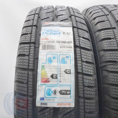 2. 215 70 16C 2x HANKOOK 215/70 R16C 108/106R Winter I Cept LV Winterreifen 2019 Ungebraucht  