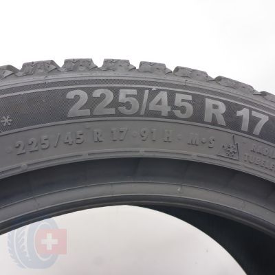 6. 225 45 17 4x SEMPERIT 225/45 R17 91H Speed-Grip 5 Winterreifen 2024 8,2mm WIE NEU 