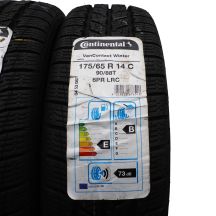 2. 175 65 14C 4x CONTINENTAL 175/65 R14C 90/88T VanContact Winter Winterreifen 2018 WIE NEU VOL