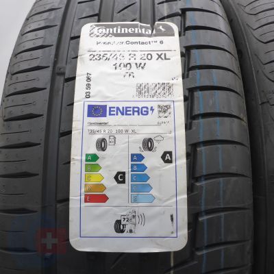2. 235 45 20 2x CONTINENTAL 235/45 R20 100W XL PremiumContact 6 Sommerreifen 2023 VOLL