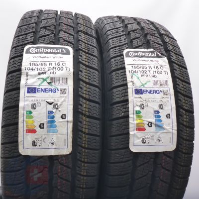 4. 195 65 16C 4x CONTINENTAL195/65 R16C 104/102T VanContact Winter Winterreifen 2022 Ungebraucht  