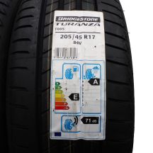 3. 205 45 17 4x BRIDGESTONE 205/45 R17 84V Turanza T005 Sommerreifen 2019/21 VOLL Wie Neu