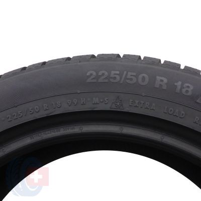 6. 225 50 18 4x CONTINENTAL 225/50 R18 99H XL ContiWinterContact TS830P AO Winterreifen 7,8-8mm 2022