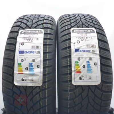 195 55 15 2x CONTINENTAL 195/55 R15 85H WinterContact TS 870 Winterreifen 2022/23 Ungebraucht   
