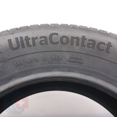 6. 195 65 15 4x CONTINENTAL 195/65 R15 91V UltraContact Sommerreifen 2022 Ungebraucht  