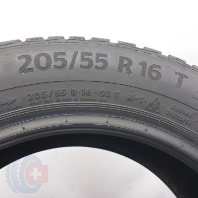 5.  205 55 16 2x CONTINENTAL  205/55 R16  91T WinterContact TS 870 Winterreifen  2022 8,2mm