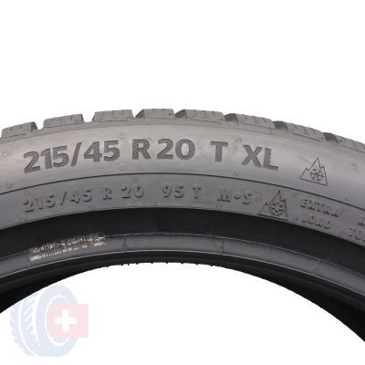 6. 215 45 20 2x CONTINENTAL 215/45 R20 95T XL WinterContact TS870P Winterreifen 2023 8,2-8,7mm Wie Neu