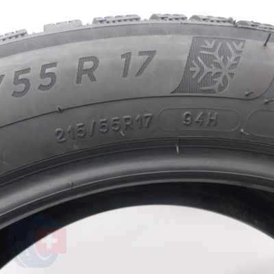 5. 215 55 17 2x MICHELIN 215/55 R17 94H Alpin6 Winterreifen 2022 WIE NEU 7,5mm