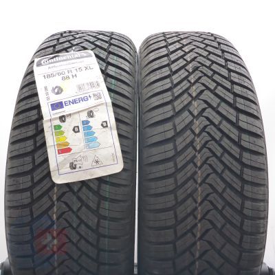 185 60 15 2x CONTINENTAL 185/60 R15 88H XL AllSesonContact Ganzjahresreifen 2021 Ungebraucht    