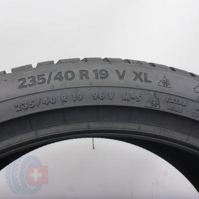 7. 235 40 19 4x CONTINENTAL 235/40 R19 96V XL WinterContact TS 870 P Winterreifen 2024 VOLL WIE NEU